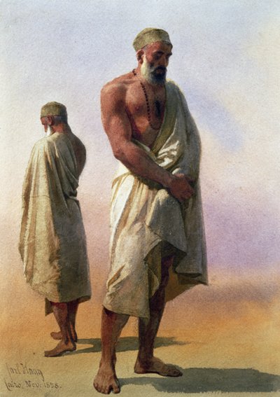 Twee Derwisjen, 1858 door Carl Haag