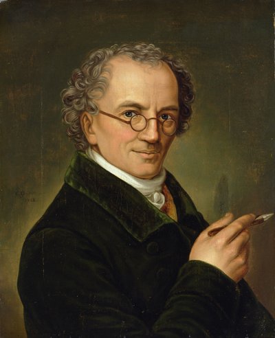 De kunstenaar Friedrich Carl Groger (1766-1838) 1828 door Carl Heinrich Adolph Grimm