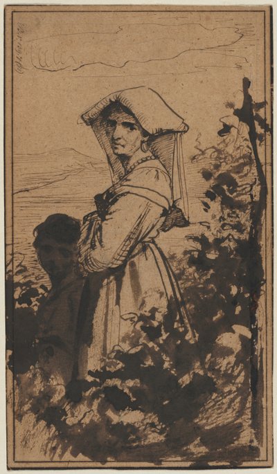 Staande Vrouw en Kind door Carl Heinrich Bloch