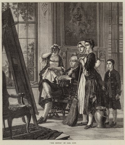 De Critici door Carl Heinrich Hoff