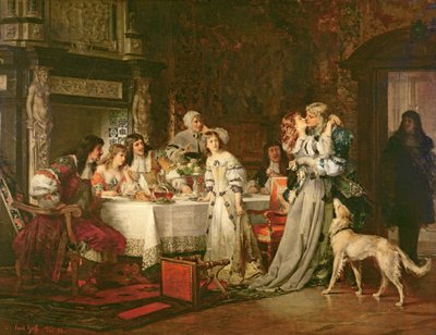 De terugkeer, 1870 door Carl Heinrich Hoff
