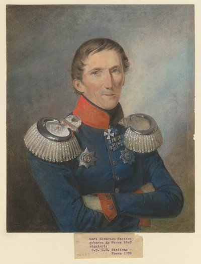 Generaal Georg Wilhelm von Hofmann, 1838 door Carl Heinrich Steffens