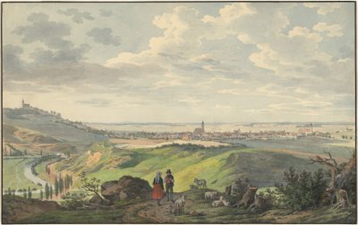 De stad Arnberg in de Oberpfalz door Carl Heinzmann