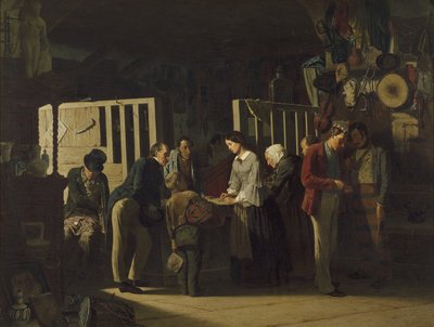 Het pandjeshuis II door Carl Hendrik d Unker
