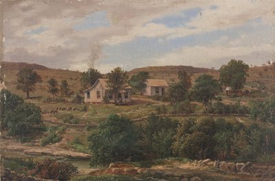 Klappenbach Ranch Bij Johnson City, Texas door Carl Hermann Frederick Lungkwitz