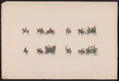 Optocht bij het huwelijk van Prinses Sophie, 1842 (plaat 3) door Carl Hess