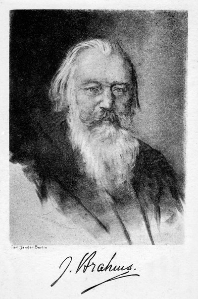 Johannes Brahms, Duitse componist door Carl Jander