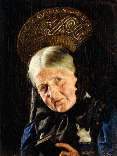 Een vrouw met een boek door Carl Kronberger
