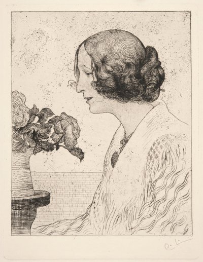 Anna Stina Alkman, geb. Rydell door Carl Larsson