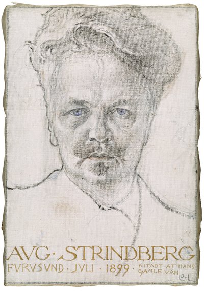 August Strindberg, 1899 door Carl Larsson