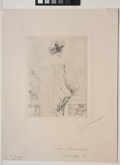 Lisbeth, gezien van achteren door Carl Larsson