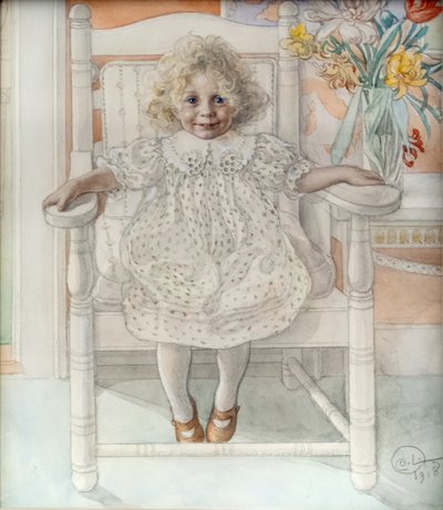 Portret van Inga-Maria Thiel door Carl Larsson