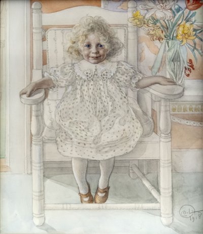 Portret van Inga-Maria Thiel door Carl Larsson