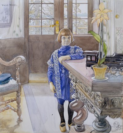 Portret van Tage Thiel door Carl Larsson