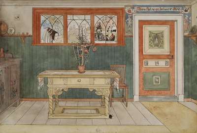 De eetkamer, uit de serie Een huis door Carl Larsson