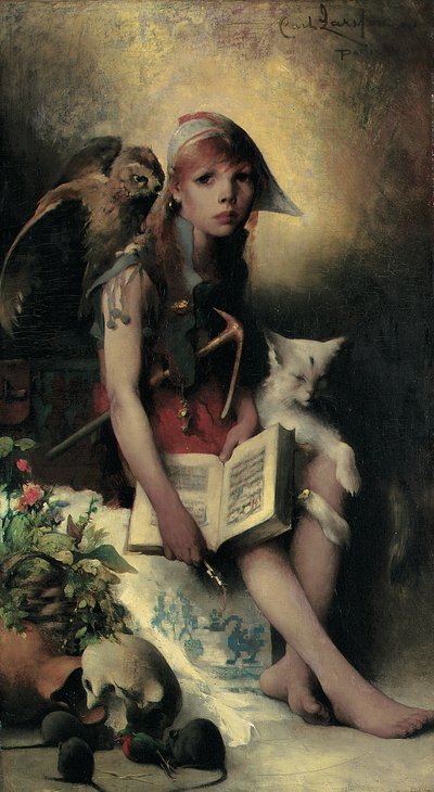 De dochter van de heks, 1881 door Carl Larsson