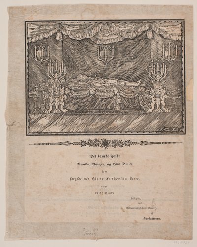 Frederik VI op lit de parade door Carl Leonard Sandberg