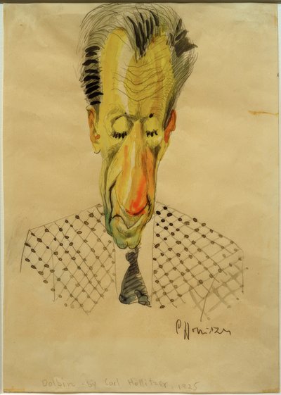 B.F. Dolbin / Karikatuur van C.-F. Hollitzer, 1925 door Carl Leopold Hollitzer