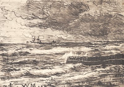 Storm bij Tisvilde door Carl Locher