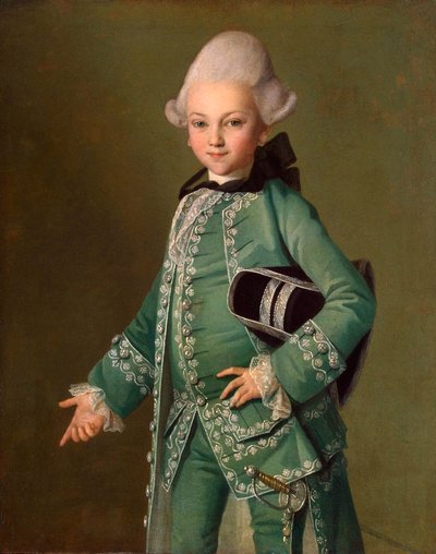 Portret van Graaf Alexei Bobrinsky als Kind, 1769 door Carl Ludwig Johann Christineck