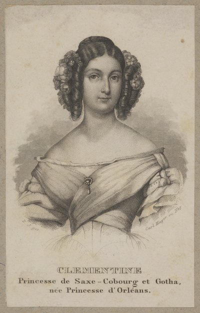 Klementyna, prinses van Saksen-Coburg door Carl Mayer