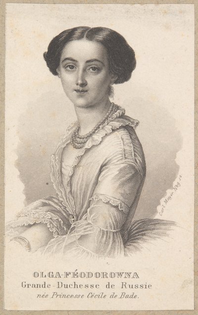 Olga Feodorovna, grootvorstin van Rusland door Carl Mayer