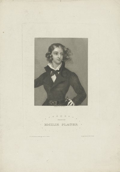 Portret van Emilia Plater 1806-1831, ca. 1834 door Carl Mayer