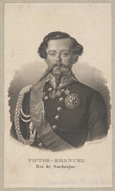 Victor Emanuel I, koning van Sardinië door Carl Mayer