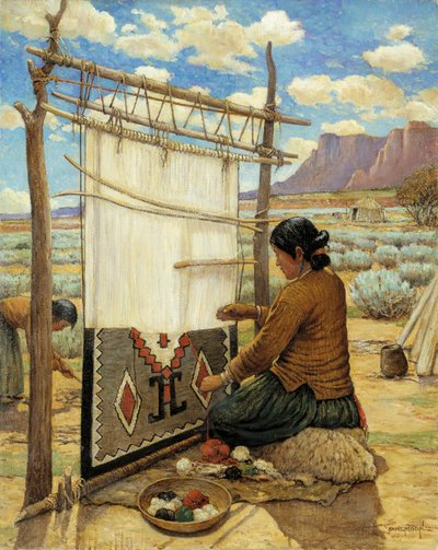 Navajo Wever door Carl Moon