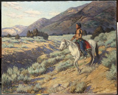 Verkenner, Taos Valley, New Mexico door Carl Moon