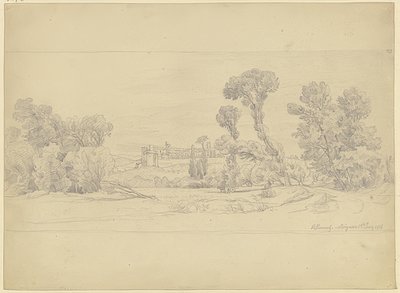 Boomstudie uit de omgeving van Villeneuve bij Avignon door Carl Morgenstern