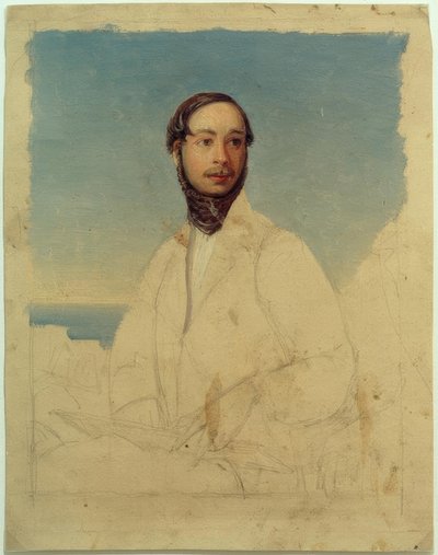 Zelfportret 1835 door Carl Morgenstern
