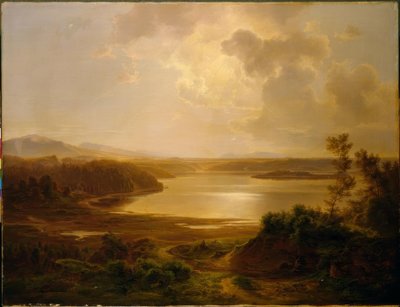 Italiaans landschap door Carl Morgenstern