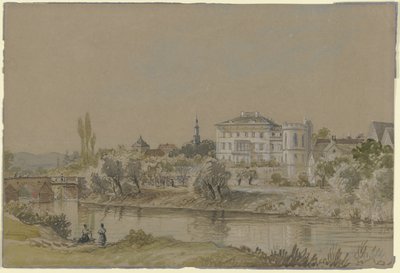 Huis Metzler in Bonames bij Frankfurt door Carl Morgenstern