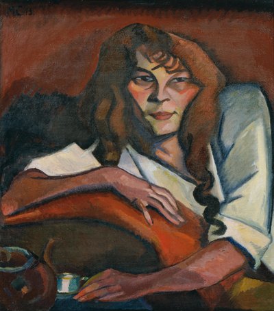 Portret van een meisje door Carl Moritz Cammerloher