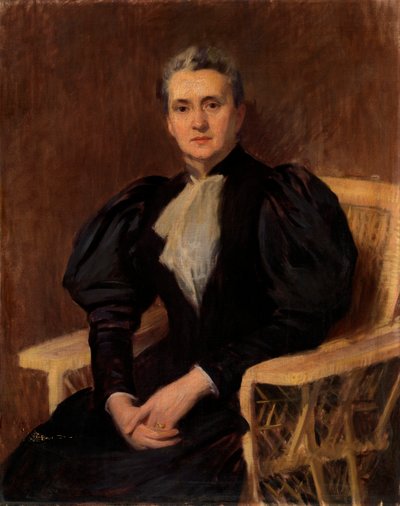 Portret van een vrouw door Carl Newman
