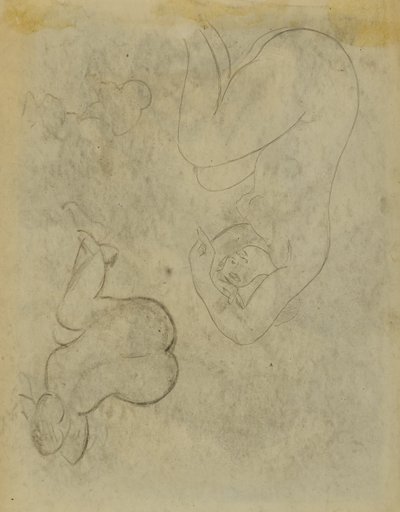 Twee vrouwelijke figuurstudies door Carl Newman
