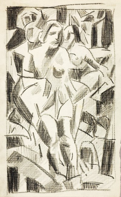 Twee figuren door Carl Newman