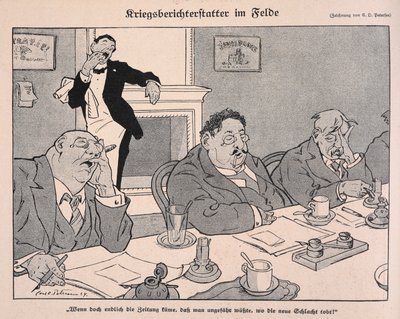 Oorlogsverslaggevers in het veld door Carl Olof Petersen