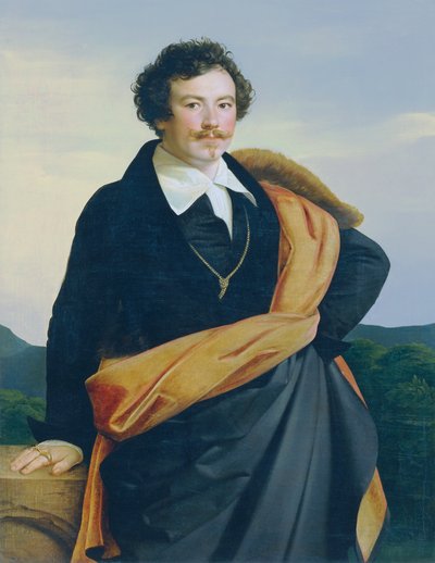 Zelfportret door Carl Peter Goebel d. Ä.