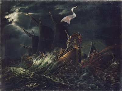Frithjof doodt twee oceaantrollen door Carl Peter Lehmann