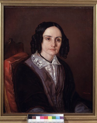 Portret van gravin Maria N. Volkonskaya door Carl Peter Mazer