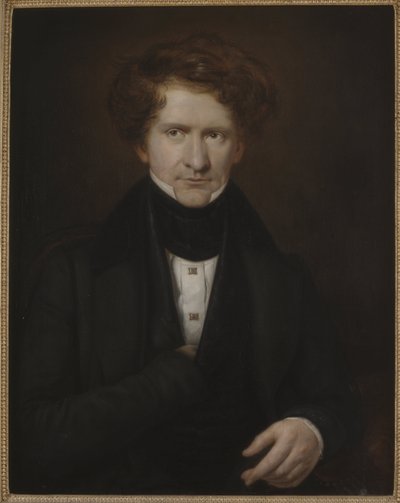 Portret van de componist Adolf Fredrik Lindblad door Carl Peter Mazer