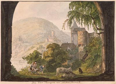 De Vier Kastelen van Neckar Steinach door Carl Philipp Fohr