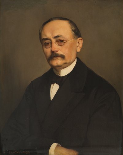 De minister Leopold Ritter Hasner von Artha door Carl Probst