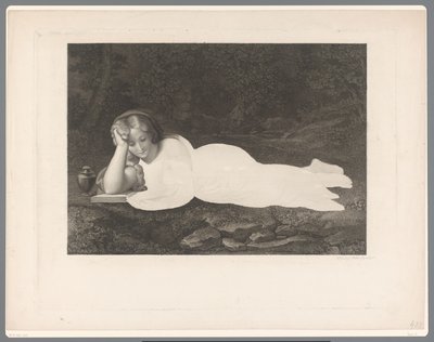 Lezende Maria Magdalena door Carl Rahl