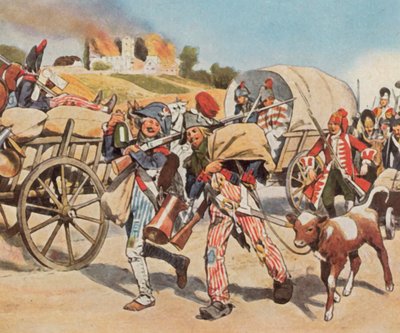 Franse revolutionaire soldaten in de Pfalz door Carl Rochling