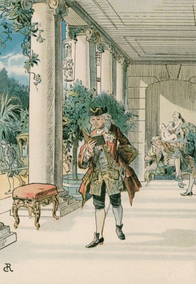 Frederik de Grote (1712-1786) in Rheinberg door Carl Rohling