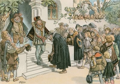 Joachim Friedrich opent het Joachimsthalsches Gymnasium in 1607 door Carl Rohling
