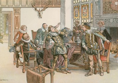 John Sigismund in conflict met Graaf Palatijn van Neuburg in 1613 door Carl Rohling